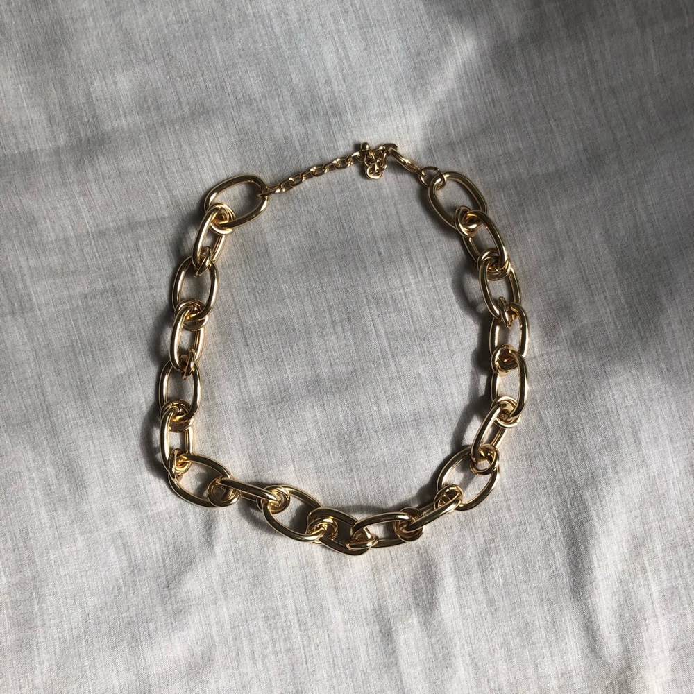 Chunky Gold Chain Link Necklace